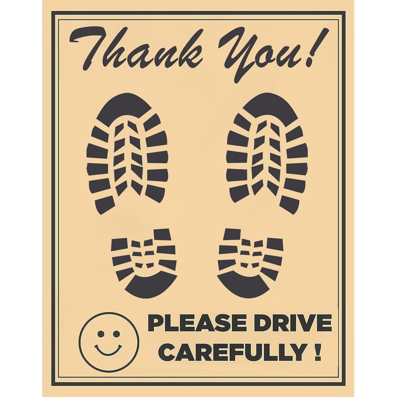 Asryd Car Compatible Disposable Paper Foot Mat, Universal Size, Brown (Pack of 50) - Image 5