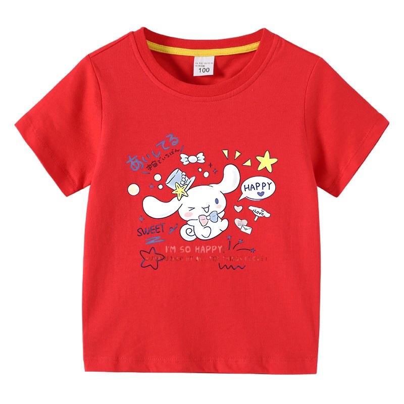 2023 New Children'S Wear Korean Style Children'S Summer Short-Sleeved T-Shirt Boys And Girls Baby Half-Sleeved T-Shirt Top Cotton - Image 1