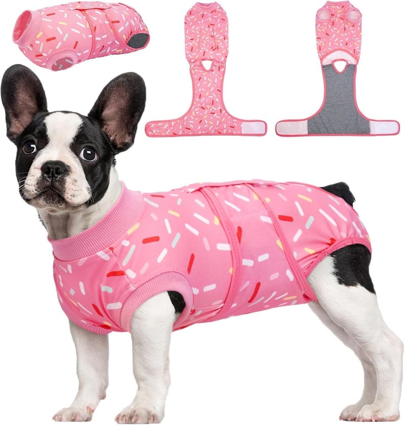 Kuoser Recovery Suit for Female Male Dogs, Dog Surgery Recovery Suit, Dog Onesie After Surgery Spay Neuter, Anti-Licking Pet Surgical Recovery Snugly Suit, Bodysuit for Abdominal Wounds Skin Disease - Image 1
