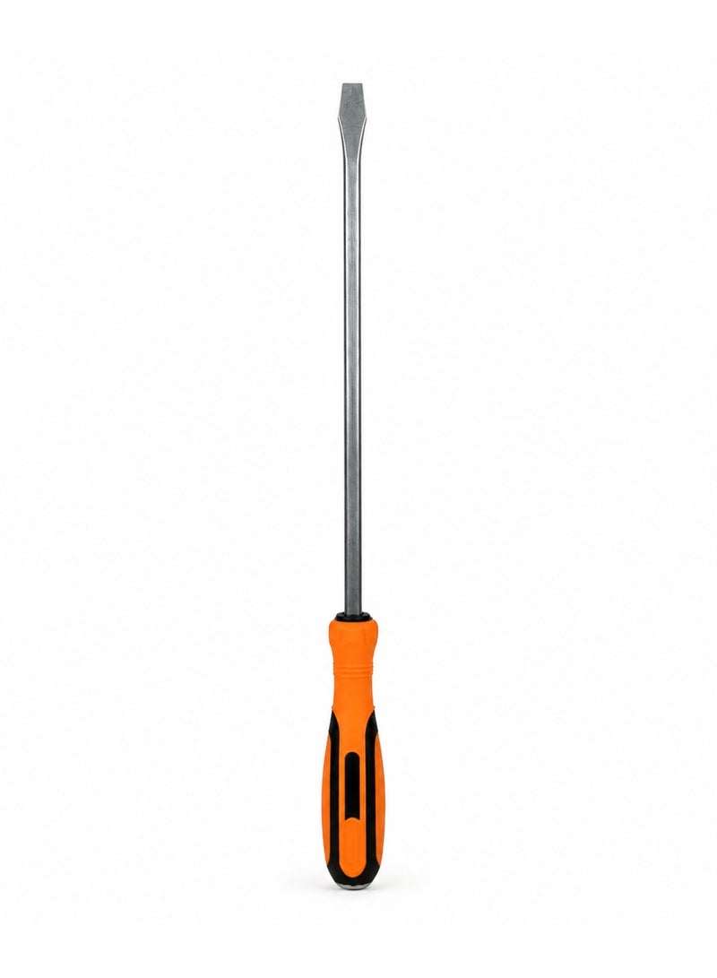 DEFAONS Heavy Duty Flat Head Screwdriver with Magnetic Tip, Long Reach Slotted Screw Driver with Strike Cap, Alloy Steel Flat Tip Driver for Automotive, Mechanical, Industrial, Garage and Home Repair Maintenance Work. - Image 3