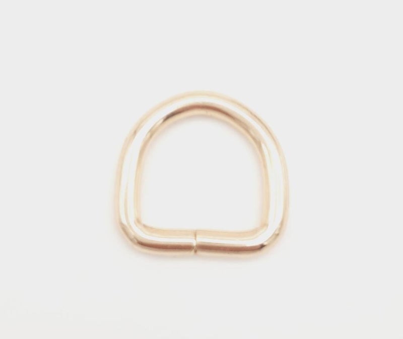 Angel Çanta Aksesuar Angel Bag Accessory D Ring 1.5 cm Light Gold 1 Piece - Image 1
