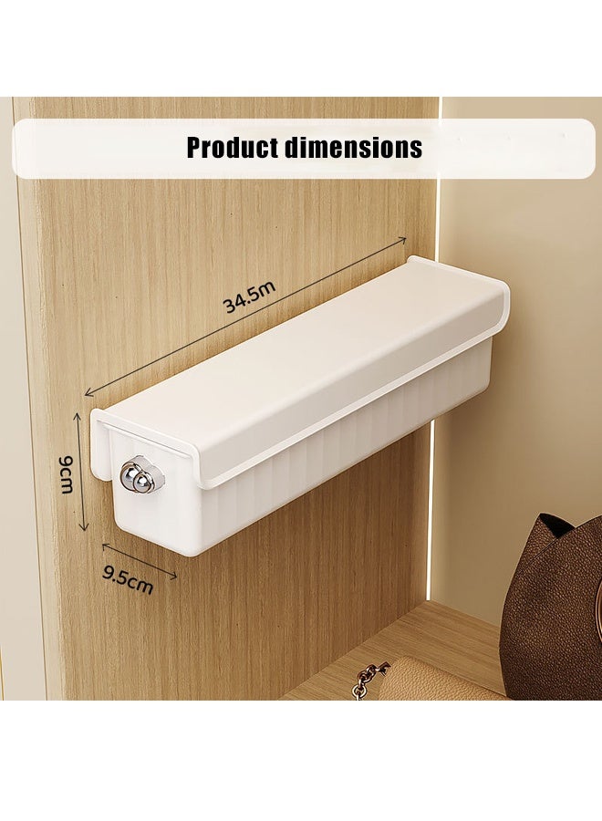 2 Pcs Socks Underwear Wall Mount Drawer Organizer, Switchable 6 Cell Drawer Organizers Self-Adhesive Anti Dust Storage Box for Clothes Socks Lingerie Underwear Ties - Image 5