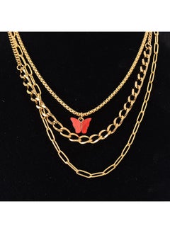 3 layer chain intertwined with butterfly pendant Necklace - pzsku/Z17EFC166B048B875B9B2Z/45/_/1729438414/5bbe8829-4844-47aa-a47a-1ebdc49a5802