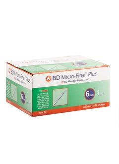 BD Micro Fine + Insulin 1 Ml Syringe 0.25 Mm 31 G X 6 Mm 100's 