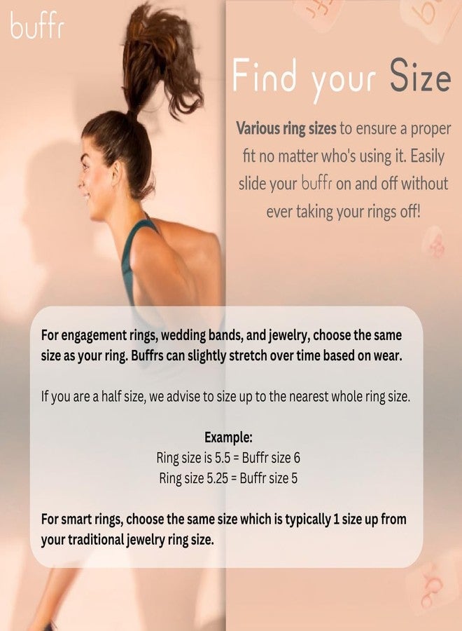 Buffr Silicone Wedding Bands Ring Guards | Protector For Working Out Engagement Rings & Lifting Weights Cover - Image 3