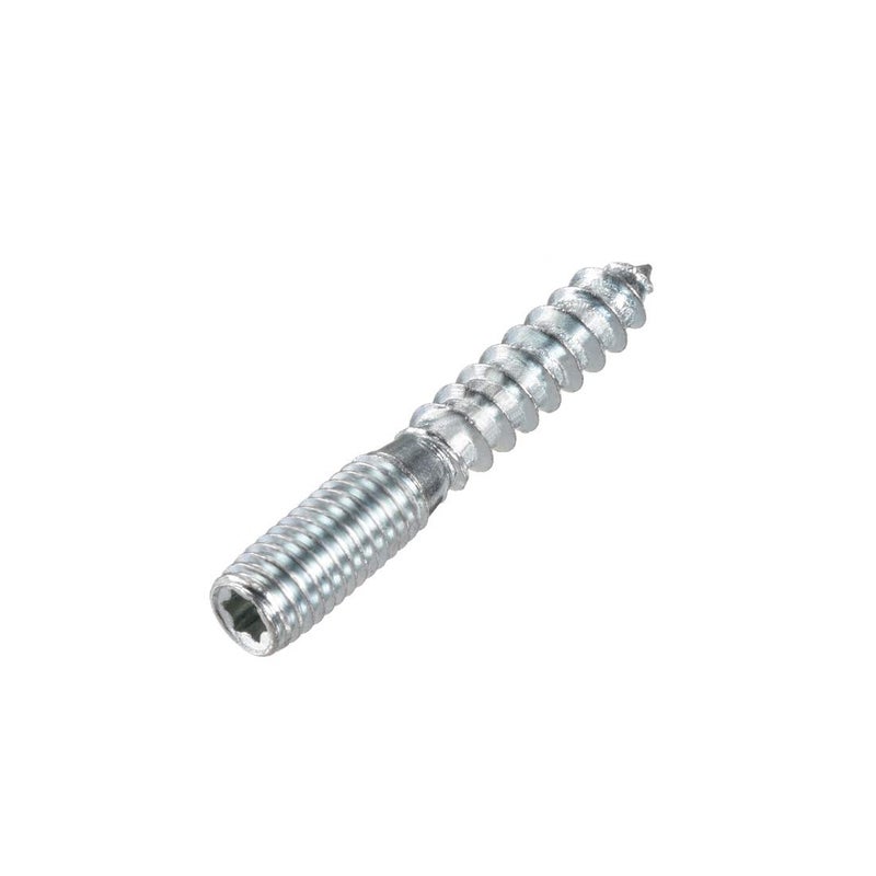 uxcell M8 Hanger Bolts Length 2"(50mm) Double Headed Bolts Self-Tapping Screw 8mm Wood Joint Furniture Legs 8pcs - Image 3