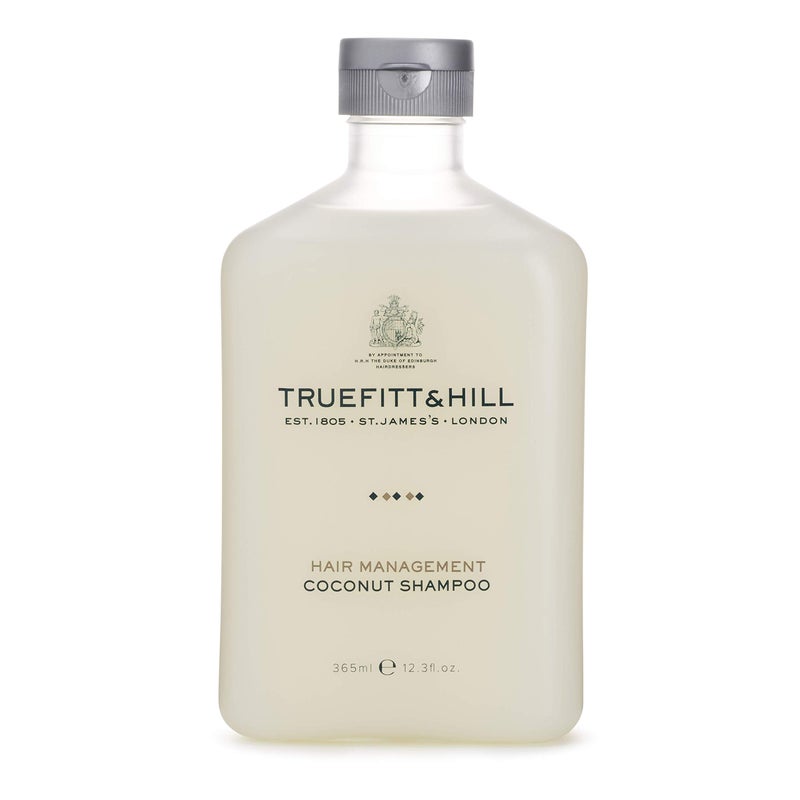Truefitt & Hill Hair Management - Coconut Shampoo - Designed for Sensitive Scalps, Made with Natural Ingredients, SLS/SLES-Free, Suitable for Frequent Use on Normal and Dry Hair - 12.3 oz.