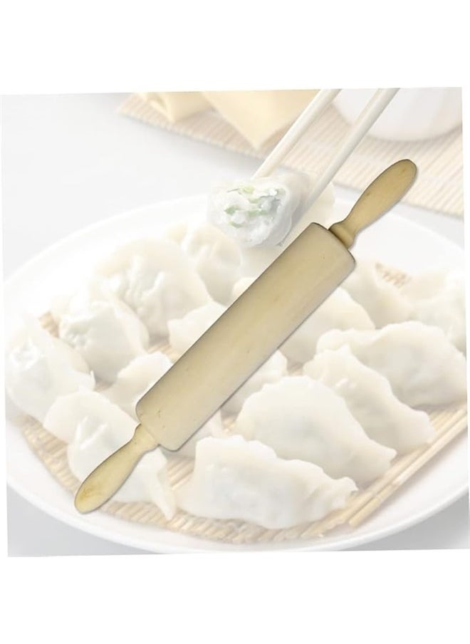yongsheng Wooden Rolling Pin 35x4x4cm，Rolling Pin for Cookies Wood Rolling Pin Simple Baking Tool for Home Bakery Cake Shop  - Image 3