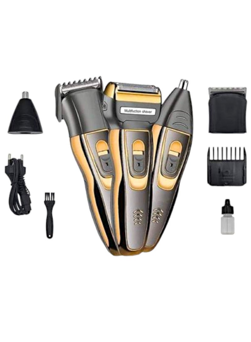 Krome 3-in-1 Professional Beard Ear And Nose Trimmer Machine - Image 1