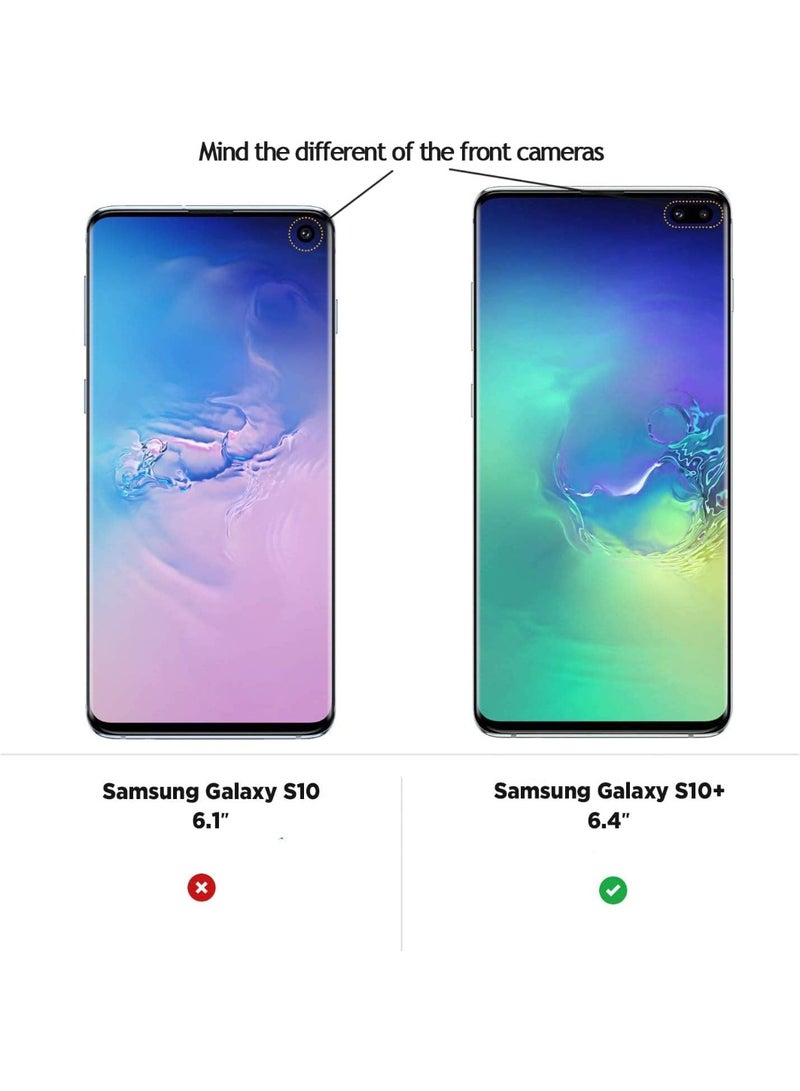 Case for Samsung S10 Plus Case Cover Clear Back Air Cushion Soft Silicone Shockproof Anti-Scratch Protective Bumper Shell Corner for Samsung S10 Plus Clear - Image 4