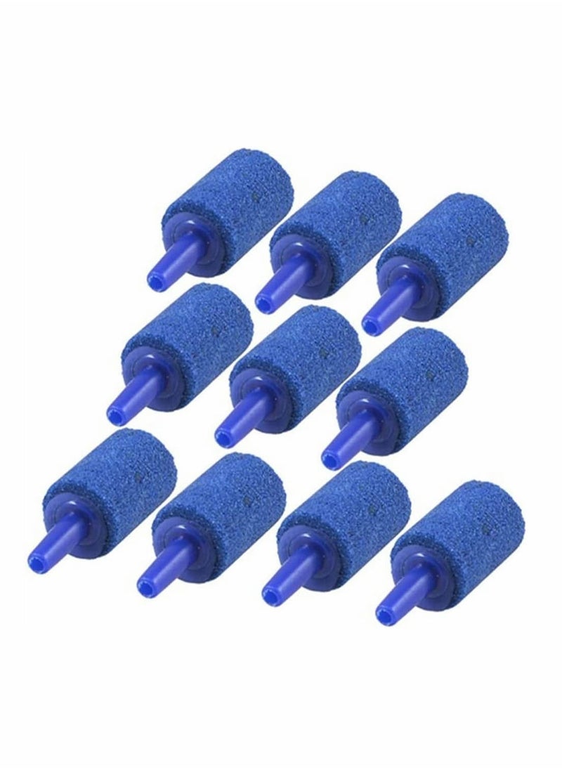 Generic 10 Pcs Air Bubbler Stones for Aquarium and Hydroponics Efficient Oxygen Diffusion Blue  - Image 1