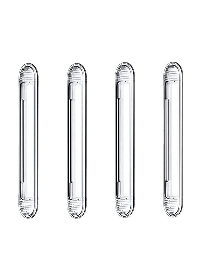 4 Pcs Car Door Bumper Guard Clear Strips, Anti-Collision Edge Protector, Adhesive Bumpers for Furniture, Cabinets & Wall Protector, Universal Car Door Edge Guards - Image 1