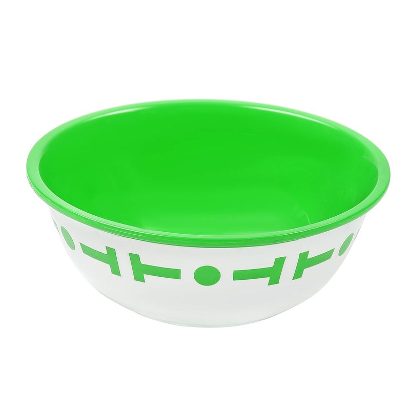 Cutting EDGE Cutting EDGE Double Color Big Bowl for Snacks Kitchen Serving Food Plastic Bowl 300ml Capacity Pack of 3 Green - Image 2