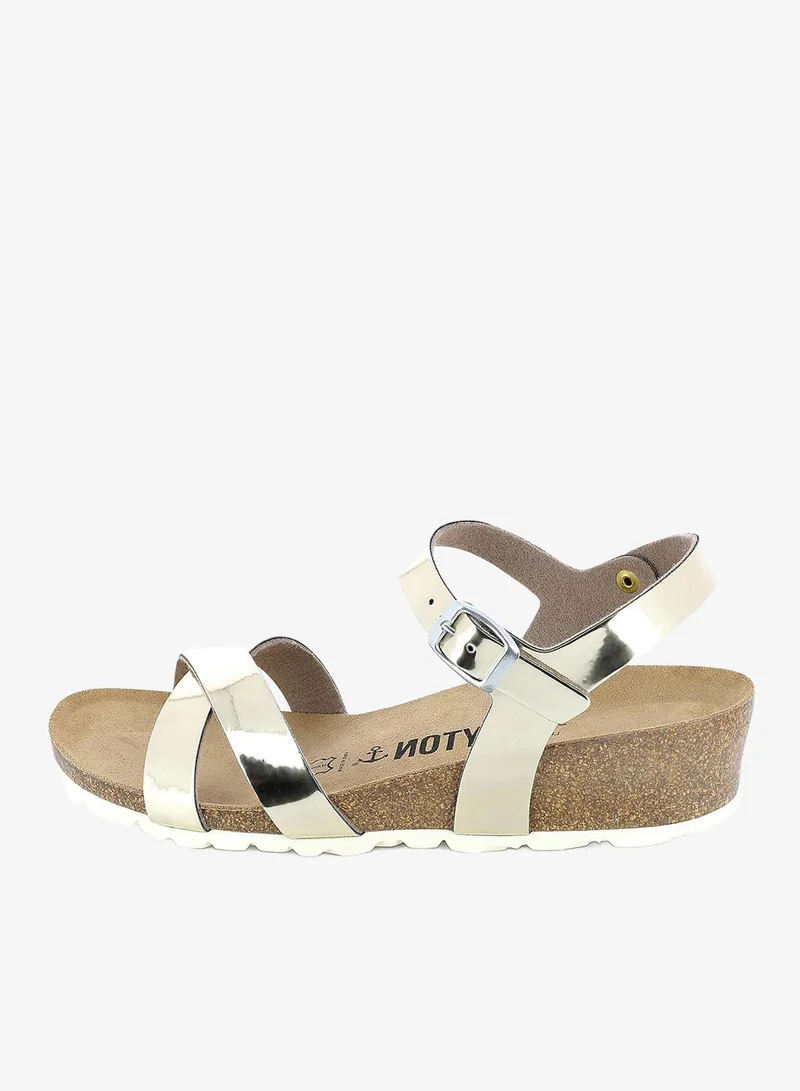 BAYTON  Canberra Strappy Mid Heel Wedges for Women | Best Price UAE