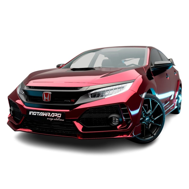 Avery SF100474S RED CONFORM CHROME 3in x 5in SAMPLE SIZE Car Wrap Vinyl Accent Film Mirror Finish