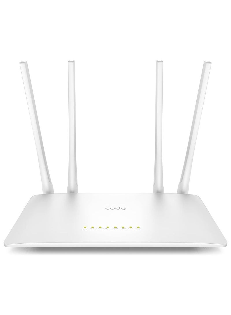 Cudy AC1200 Smart WiFi Router, WiFi Extender, Wireless Access Point, WISP, 5GHz Dual Band Wireless Internet Router, 10/100Mbps LAN, 5 dBi Antennas, VPN, Guest WiFi, AP Mode, WR1200 - Image 2