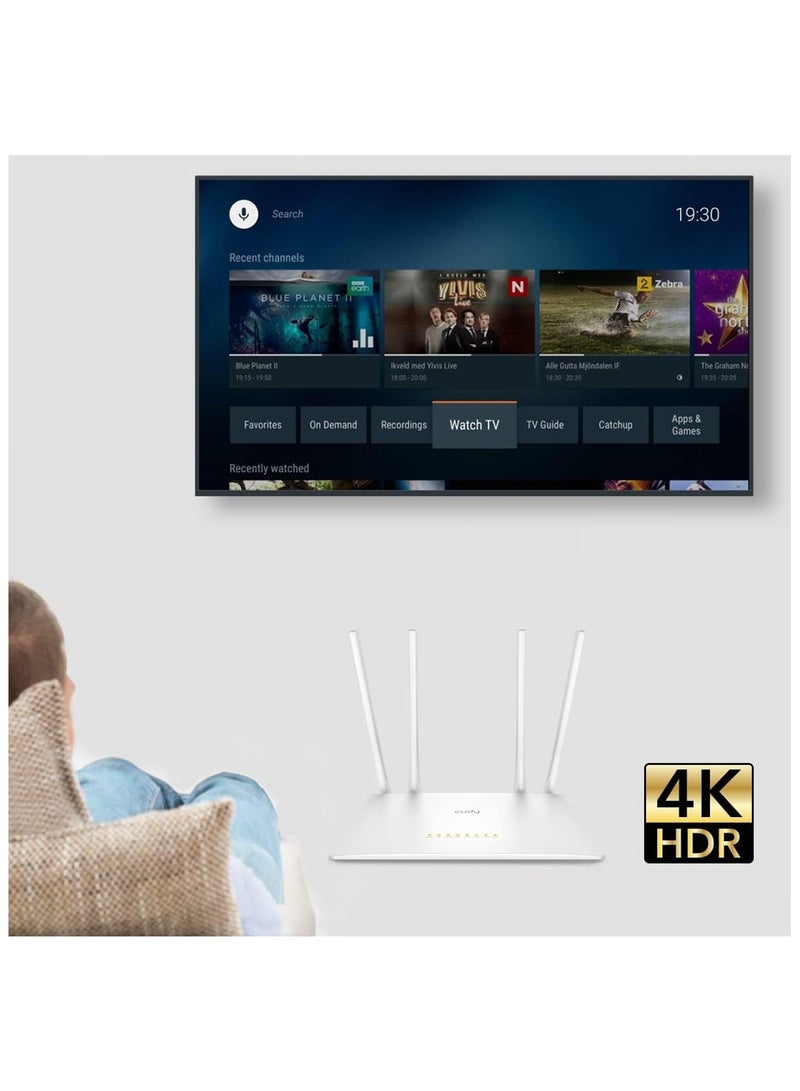 Cudy AC1200 Smart WiFi Router, WiFi Extender, Wireless Access Point, WISP, 5GHz Dual Band Wireless Internet Router, 10/100Mbps LAN, 5 dBi Antennas, VPN, Guest WiFi, AP Mode, WR1200 - Image 5