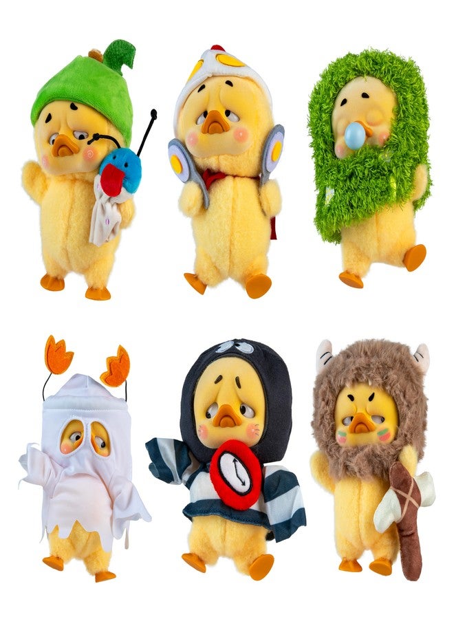 The Orb Factory ORB Official Upset Duck Blind Box Plush Figurine - Born This Way Series - Collectible Plush Duck Decorative Figure with Cute Outfits - 1 of 7 Possible Figures (1 Rare Figure) to Collect in Each Box - Image 1
