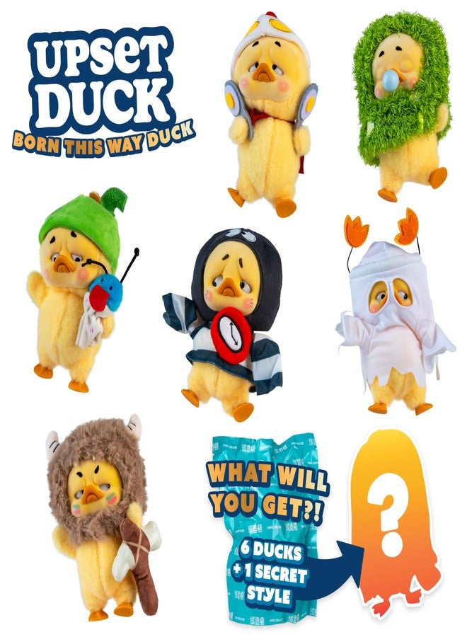 The Orb Factory ORB Official Upset Duck Blind Box Plush Figurine - Born This Way Series - Collectible Plush Duck Decorative Figure with Cute Outfits - 1 of 7 Possible Figures (1 Rare Figure) to Collect in Each Box - Image 4