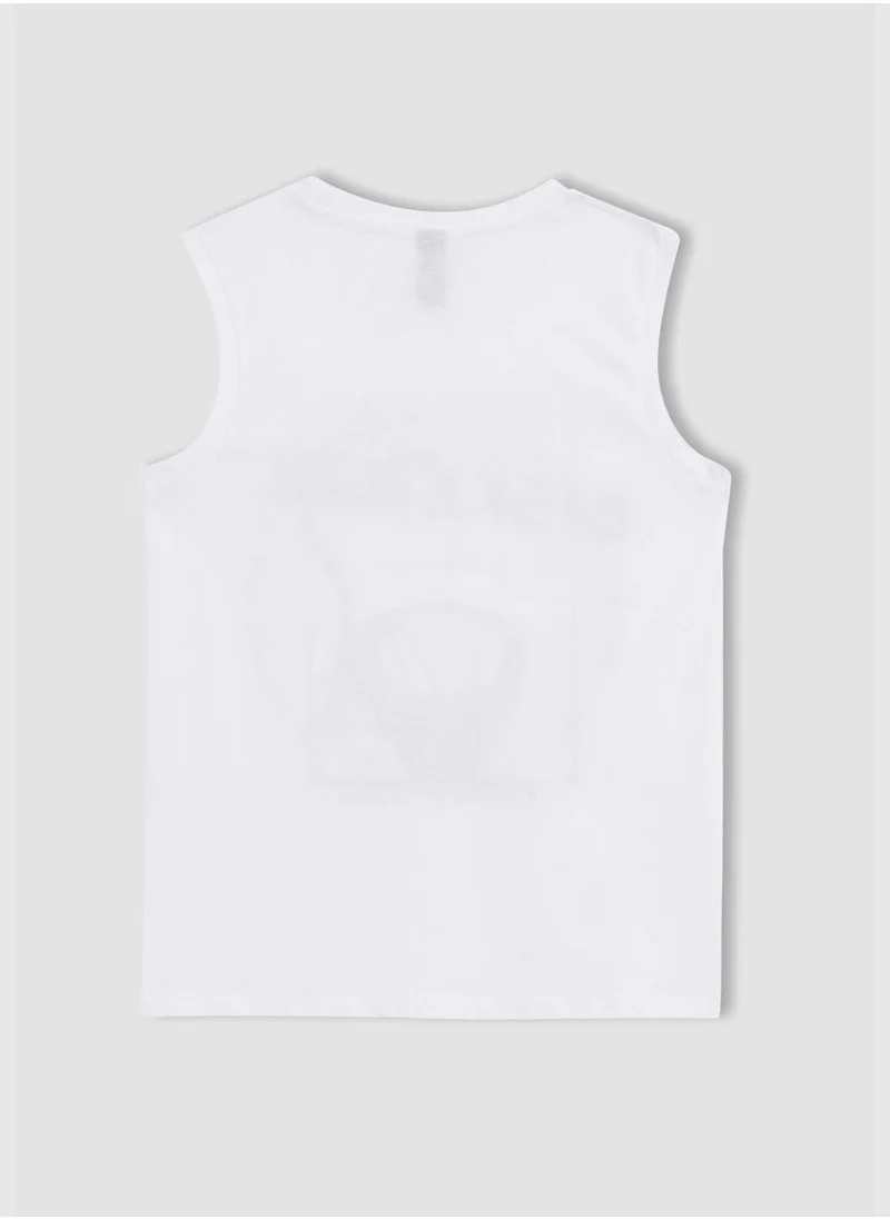 DeFacto Sleeveless Slogan Print Vest