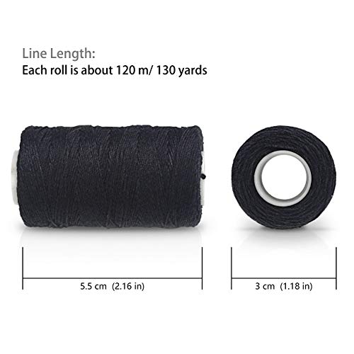 Ryalan UV Resistant High Strength Polyester Thread for Upholstery, Outdoor Market, Drapery, Beading, Purses, Leather, Hair Weave Bundles, Hair Extensions, Wig DIY Project 3 Rolls (3 Thread, Blond) - Image 3
