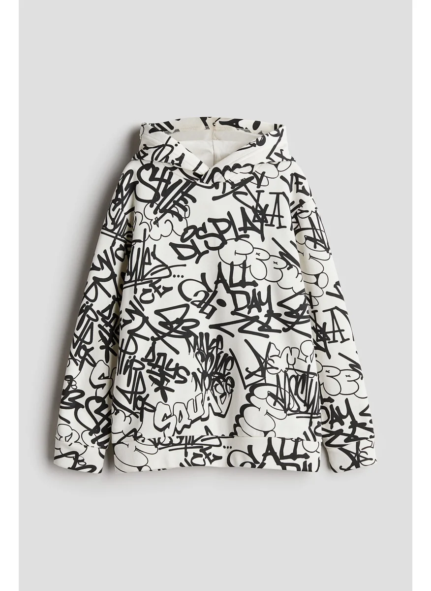 اتش اند ام Printed Hoodie