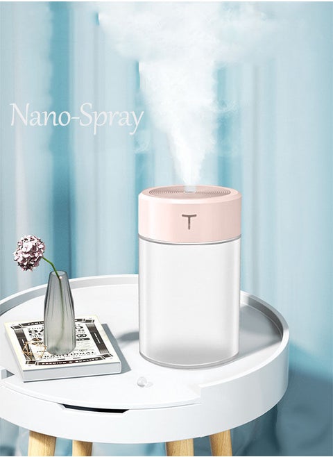 260mL Mist Humidifier Diffuser Portable Colorful Night Light Quiet Cool Humidifier Desktop USB Powered Auto-Off Humidifier for Home Travel Office Bedroom