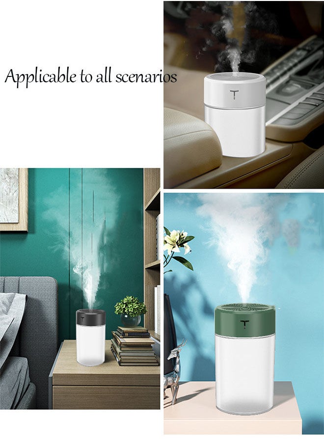 260mL Mist Humidifier Diffuser Portable Colorful Night Light Quiet Cool Humidifier Desktop USB Powered Auto-Off Humidifier for Home Travel Office Bedroom