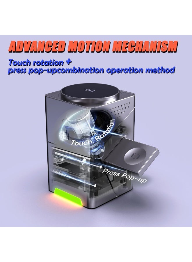 general Wireless Charging Station for Apple - 3 in 1 Charger Stand Multiple Devices, Foldable Intelligent Magnetic Charger Dock for iPhone 16/15/14/13, Airpods, Apple Watch - Image 2