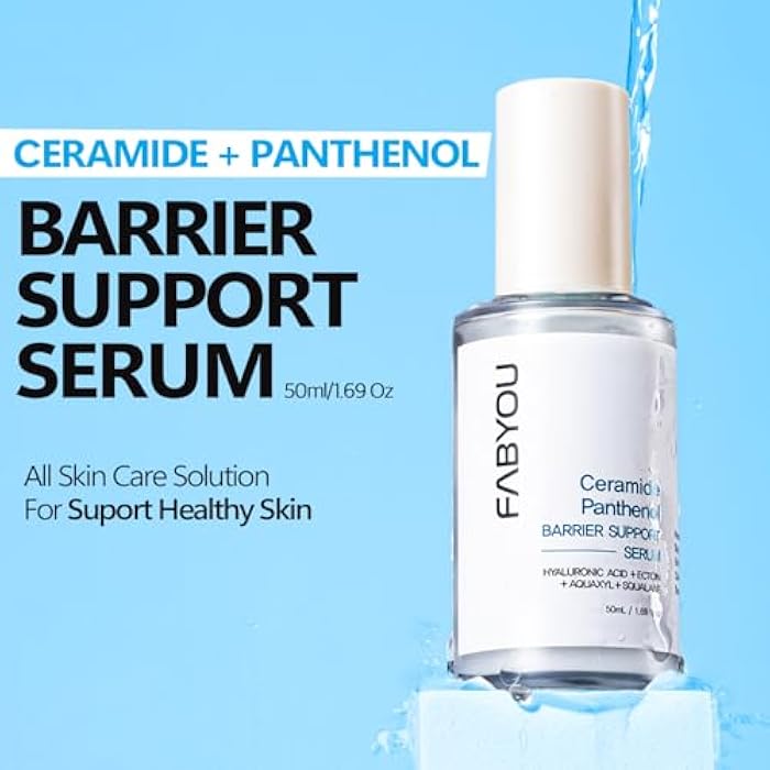 Fabyou Ceramide Panthenol Barrier Support Serum 1.69 fl oz - Deep Hydration & Soothing for Dry & Sensitive Skin, Barrier Repair with 8 Types of Hyaluronic Acid, Korean Skincare - Image 2