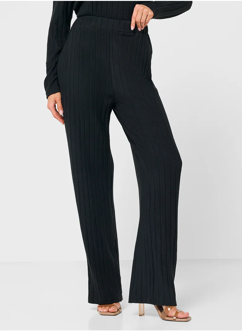 Ginger Long Sleeves Ribbed Lounge Set