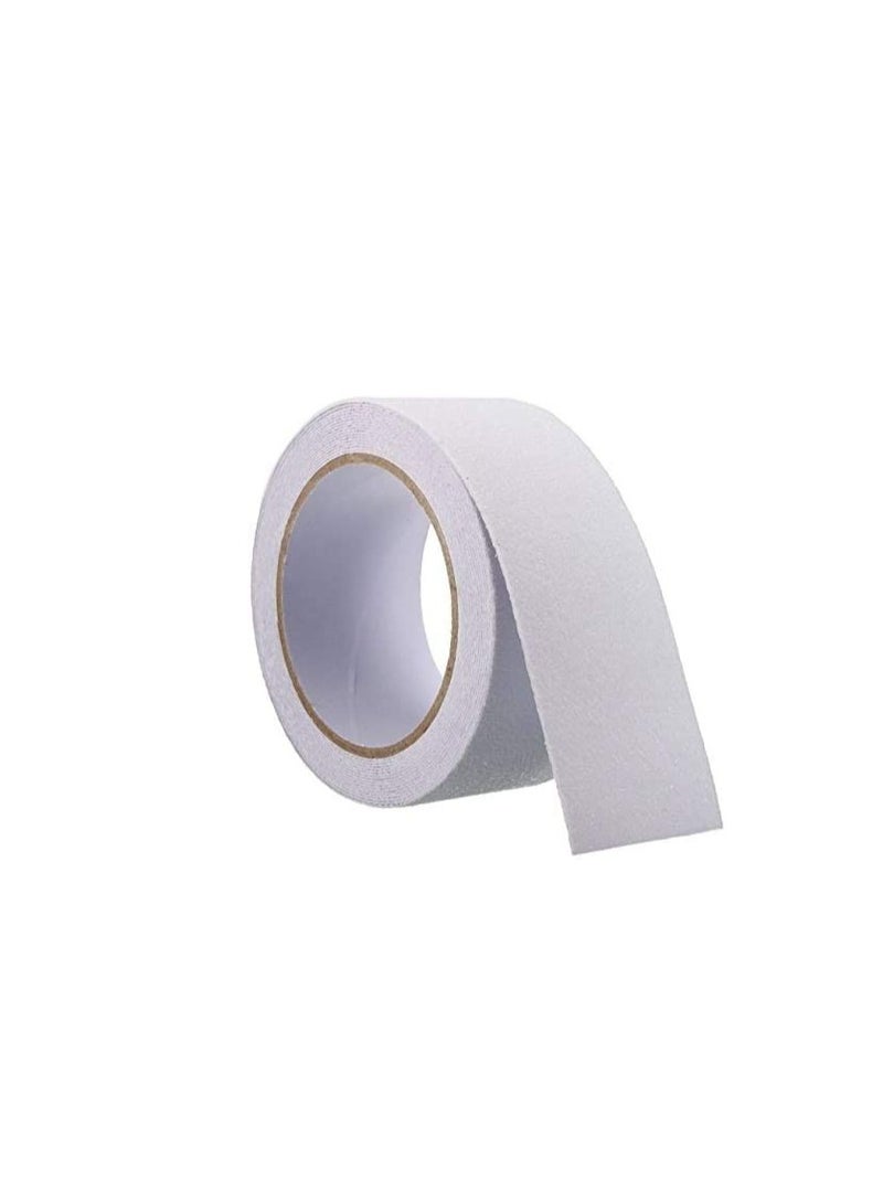 Wellmade Anti Slip Skid Strips Tapes Increase Traction on Smooth Surface Prevent Slippage Effectively Made with Natural Minerals Indoor & Outdoor 2 inch x 60 feet Clear - Image 1