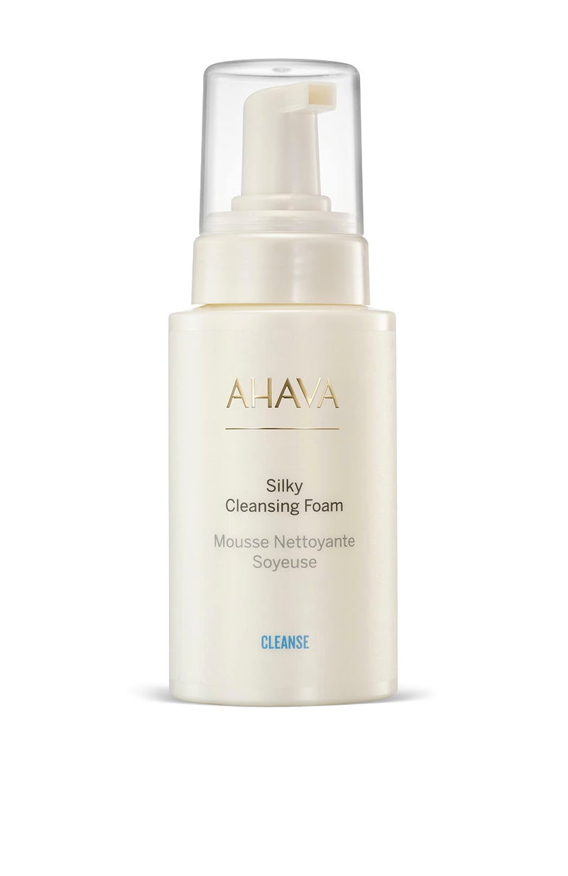 AHAVA Cleanse Silky Cleansing Foam  Airy foam for gentle facial cleansing effectively removes light makeup  dirt tightens pores  rebalances pH with Calendula Babassu Oil  Osmoter 68 FlOz