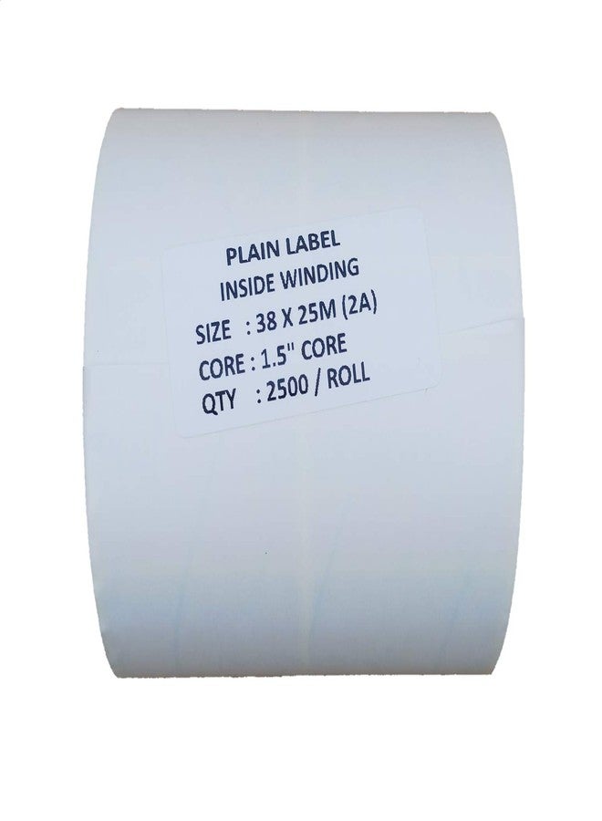 نو ملصق رقم 38 مم × 25 مم × 2 في الصفحة / 2500 قطعة لكل لفة (عبوة من 5 لفات) لطابعة الباركود المكتبية - Image 3