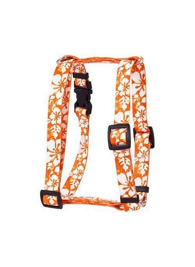 يلو دوج ديزاين حزام روماني بتصميم كلب أصفر، مقاس صغير جدًا، برتقالي مزهر