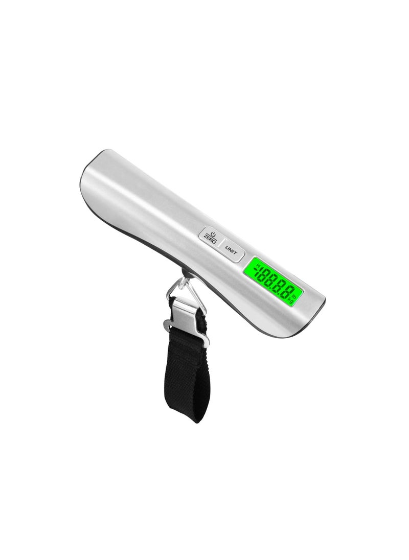 SYOSI - Luggage Scale, Digital Hanging Luggage Scale, Travel Suitcase Scale, Portable Handheld Weight Baggage Scale, 110 Lbs Capacity, Green Backlight, LCD Display, Auto Data Lock Function - Image 1