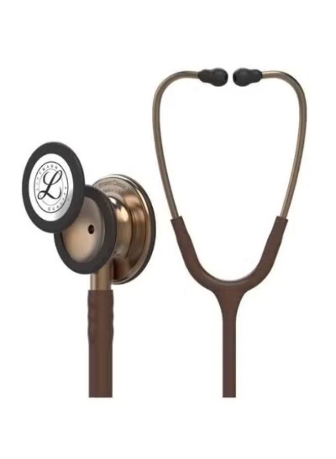 3M Littmann littman classic 3 Classic III Monitoring Stethoscope Copper-Finish Chestpiece Chocolate Tube 27 inch 5809 - Image 1