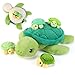gnomantic 5 Pieces Turtle Stuffed Animals 1 Mommy Stuffed Turtle with 4 Babies Tortoise Gifts for Girls Age 38 Tortoise Plush Toys for Christmas Valentines Birthday Gifts - Image 2