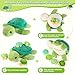 gnomantic 5 Pieces Turtle Stuffed Animals 1 Mommy Stuffed Turtle with 4 Babies Tortoise Gifts for Girls Age 38 Tortoise Plush Toys for Christmas Valentines Birthday Gifts - Image 4