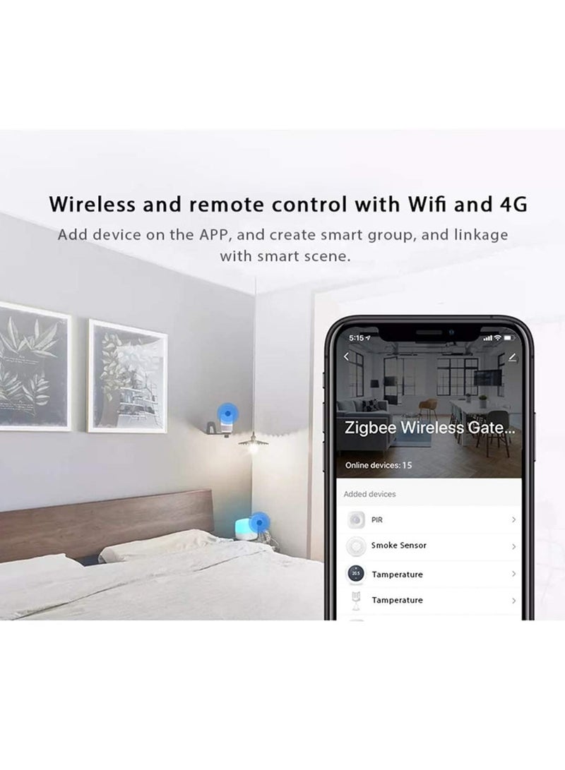 For Tuya ZigBee 3.0 Smart Gateway Hub Smart Home Bridge for Smart Life APP Wireless Remote Controller Compatible with Alexa and Google Home Voice Assistant  - Image 4