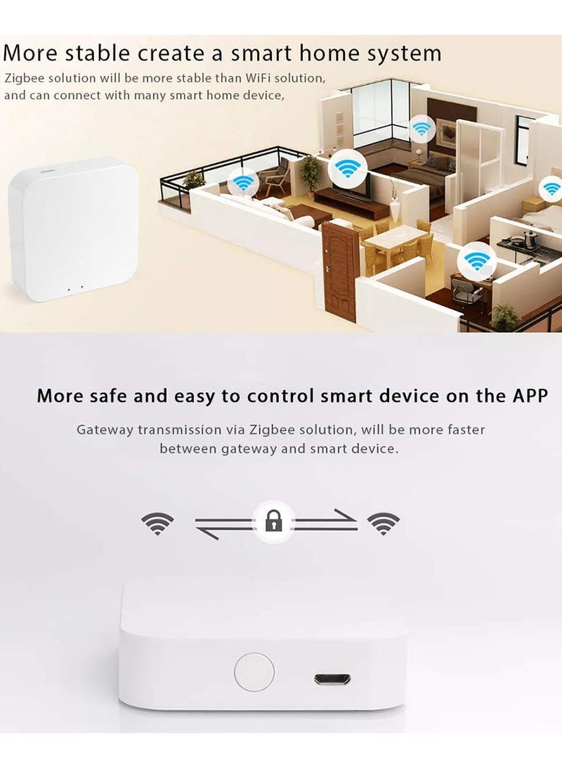 For Tuya ZigBee 3.0 Smart Gateway Hub Smart Home Bridge for Smart Life APP Wireless Remote Controller Compatible with Alexa and Google Home Voice Assistant  - Image 5