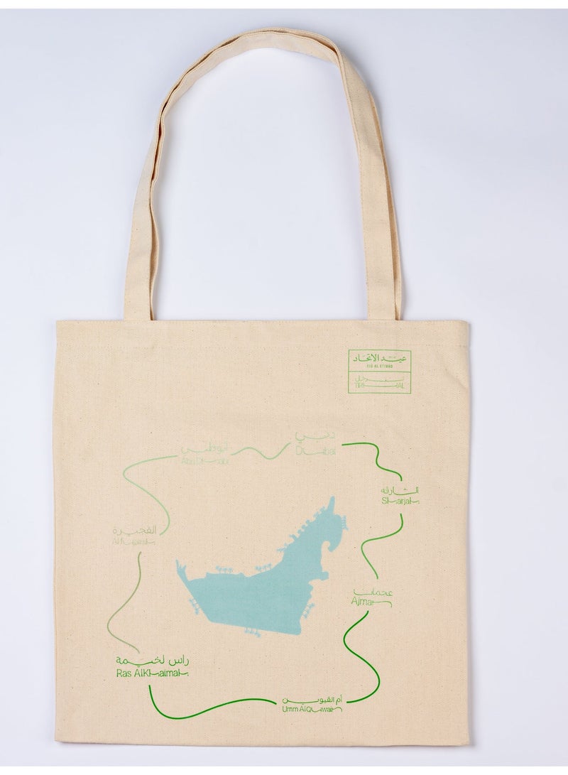 Eid Al Etihad United x Mansour UAE Map Tote-Blue - Image 1