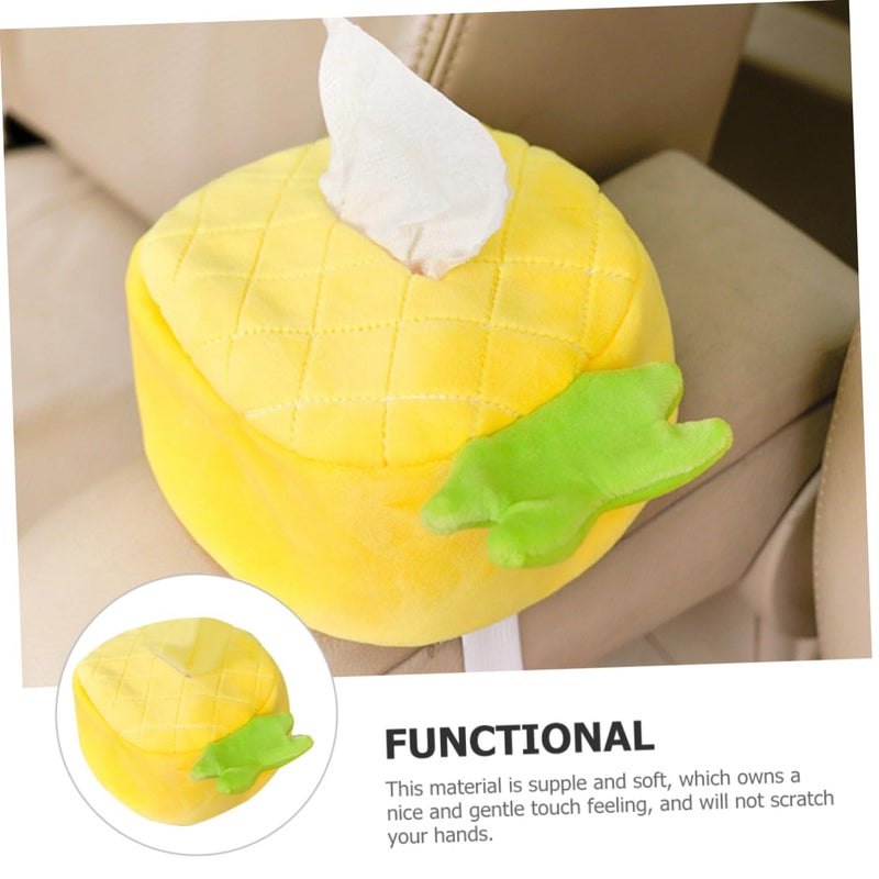 Soft Cotton Car Tissue Box Holder Decorative Napkin Dispenser - Image 4