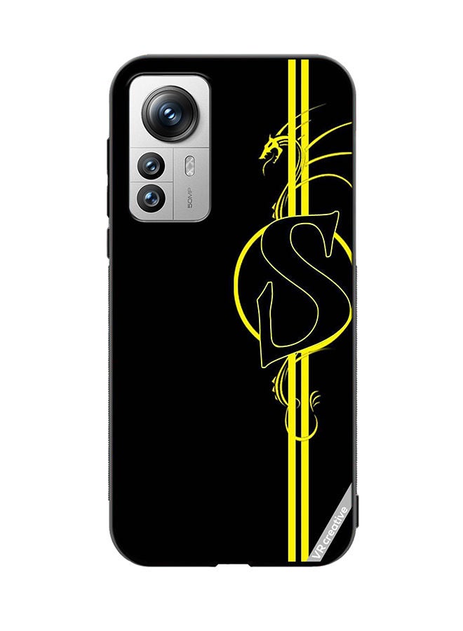 VR CREATIVE Protective Case Cover For Xiaomi 12 Pro Letter S Design Multicolour - Image 1