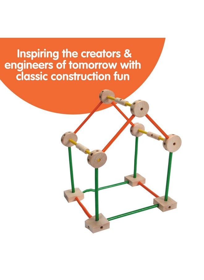 Schylling Schylling MKT Super Makit Classic Wood Construction Toy, 3+ years, 70-Pieces (1 EA)  - Image 3