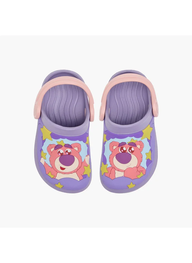 ديزني Boys Lots-o'-Huggin' Bear Applique Detail Clogs with Backstrap