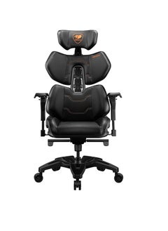 Cougar Terminator Gaming Chair, With Unique Mechanical Aesthetics, Flexible PAFRP Backrest, Lumbar Support Design, Hyper-Dura Leatherette, Ventilated Backrest, Black | 3MTERNXB.001