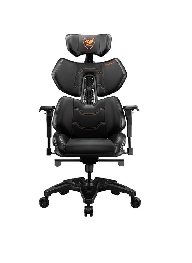Cougar - Cougar Terminator Gaming Chair, With Unique Mechanical Aesthetics, Flexible PAFRP Backrest, Lumbar Support Design, Hyper-Dura Leatherette, Ventilated Backrest, Black | 3MTERNXB.001 - Image 1
