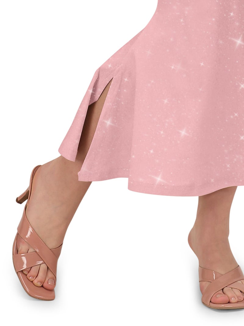VALLEY Shimmer Stretchable Saree Shapewear Petticoat for Women, Cotton Blended,Petticoat,Skirts for Women,Shape Wear Dress for Saree (Rose Pink, L) - Image 5