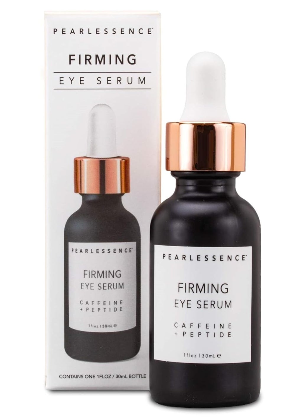 Pearlessence Pearlessence Firming Eye Serum with Caffeine  Peptide  Rejuvenates Puffy Eyes  Reduces Under Eye Bags  Made in USA  Cruelty Free 1oz 